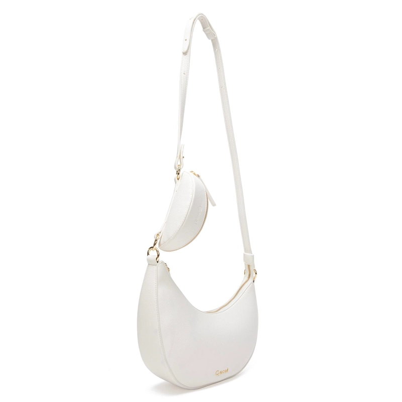 CARTERA MUJER GACEL BLANCO BANDOLERA GRANDE - 4