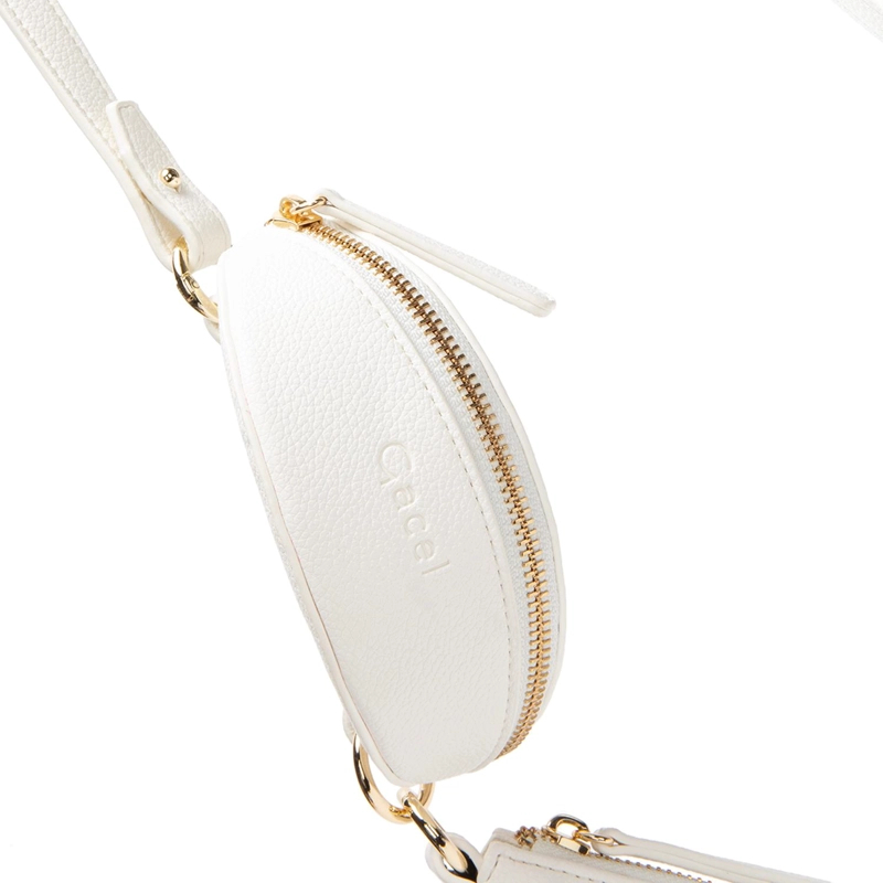 CARTERA MUJER GACEL BLANCO BANDOLERA GRANDE - 5