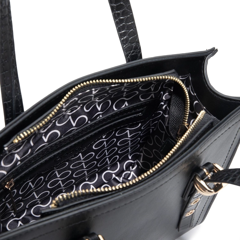 CARTERA MUJER GACEL NEGRO DOS ASAS PEQUEÑA - 5