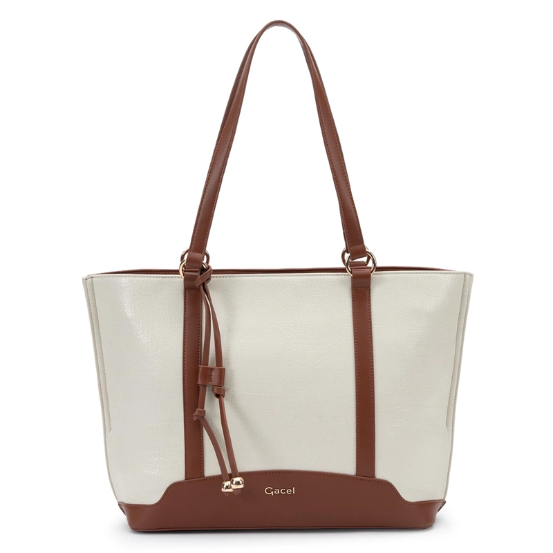 CARTERA MUJER GACEL OFF WHITE SHOPPING - 1