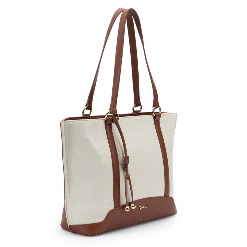 CARTERA MUJER GACEL OFF WHITE SHOPPING - 3