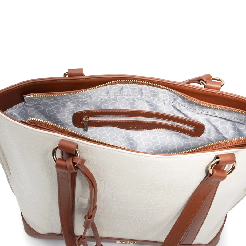 CARTERA MUJER GACEL OFF WHITE SHOPPING - 5