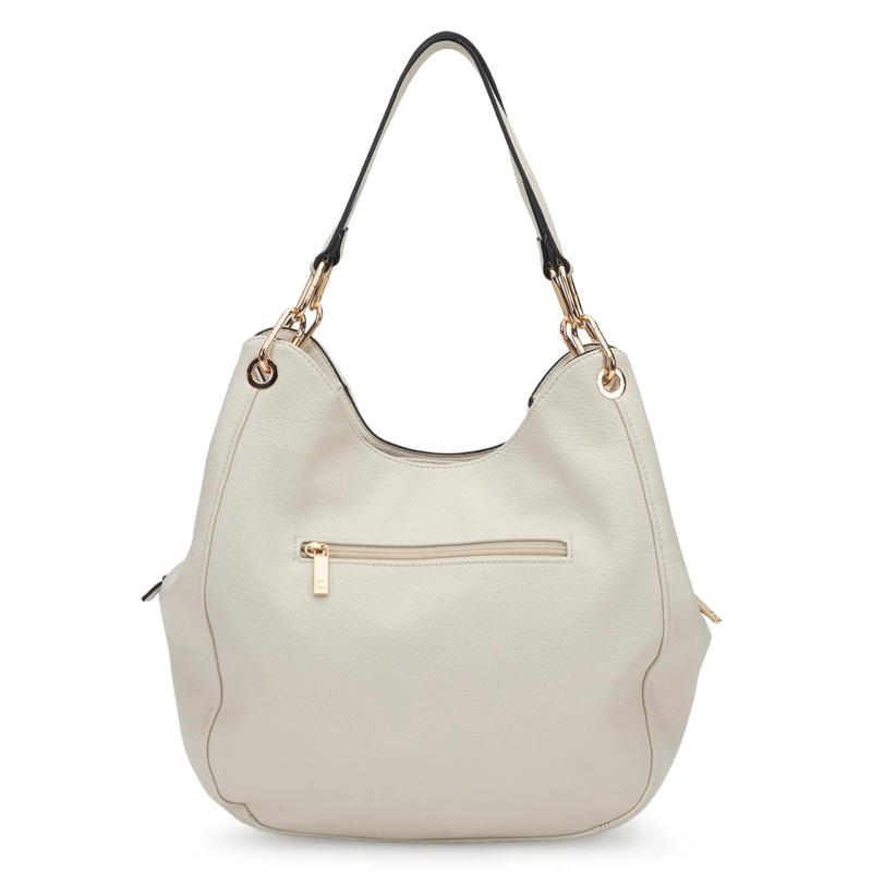 CARTERA MUJER GACEL OFF WHITE DOS ASAS GRANDE - 4