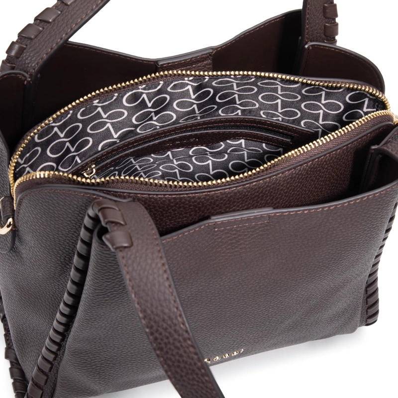 CARTERA MUJER GACEL CHOCOLATE DOS ASAS PEQUEÑA - 5