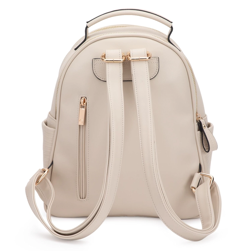 MOCHILA MUJER GACEL OFF WHITE PEQUEÑA - 4