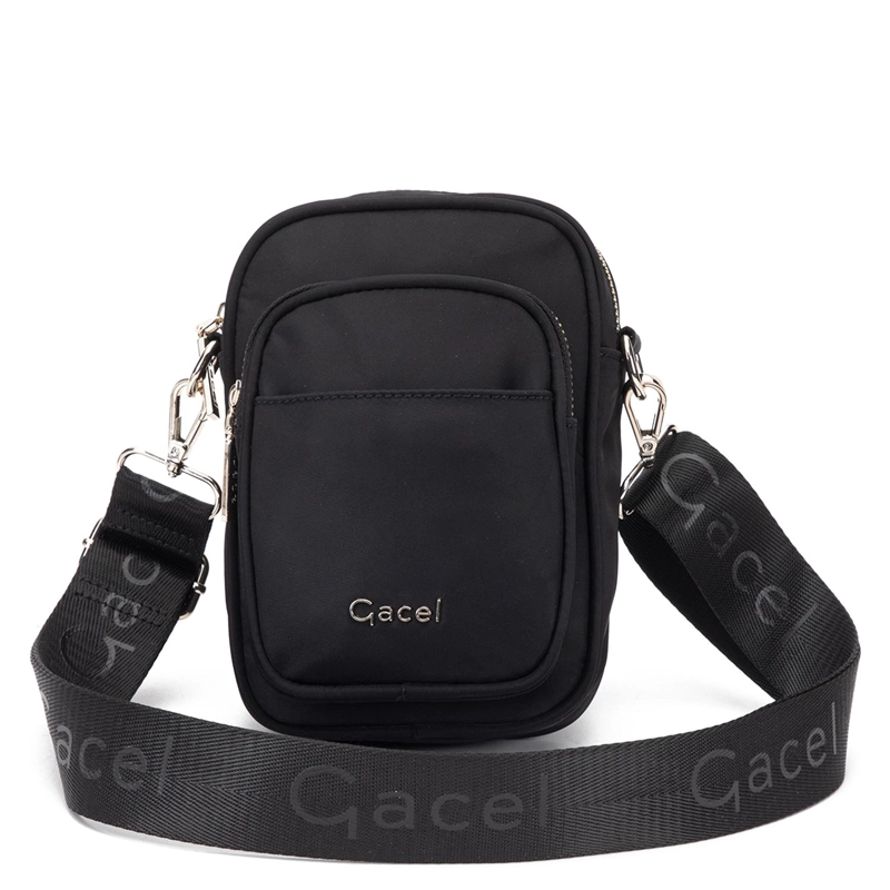 CARTERA MUJER GACEL NEGRO BANDOLERA PEQUEÑA - 1