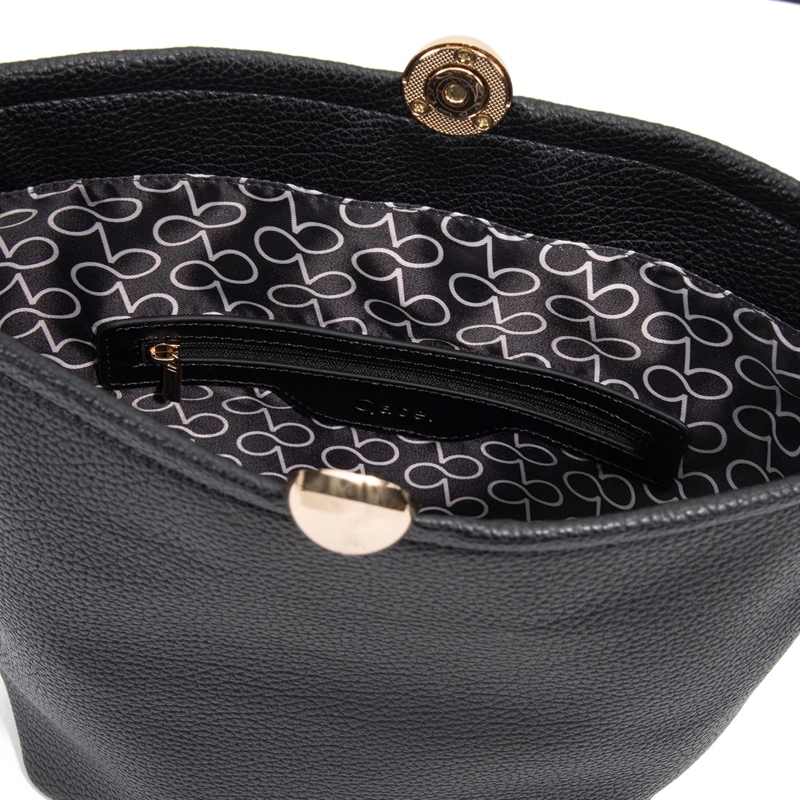 CARTERA MUJER GACEL NEGRO BUCKET - 5