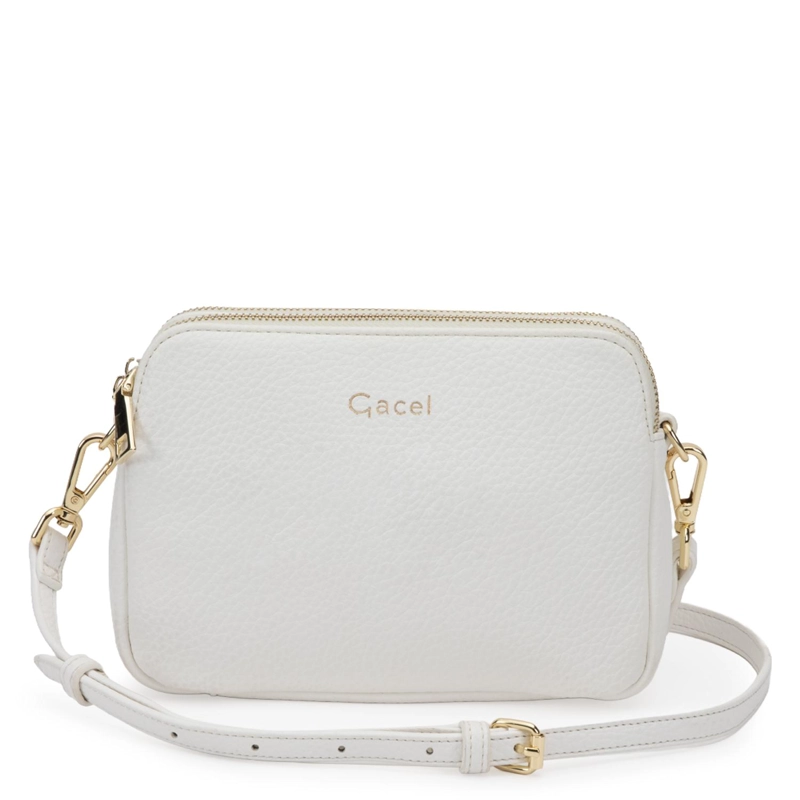 CARTERA MUJER GACEL BLANCO BANDOLERA PEQUEÑA - 1