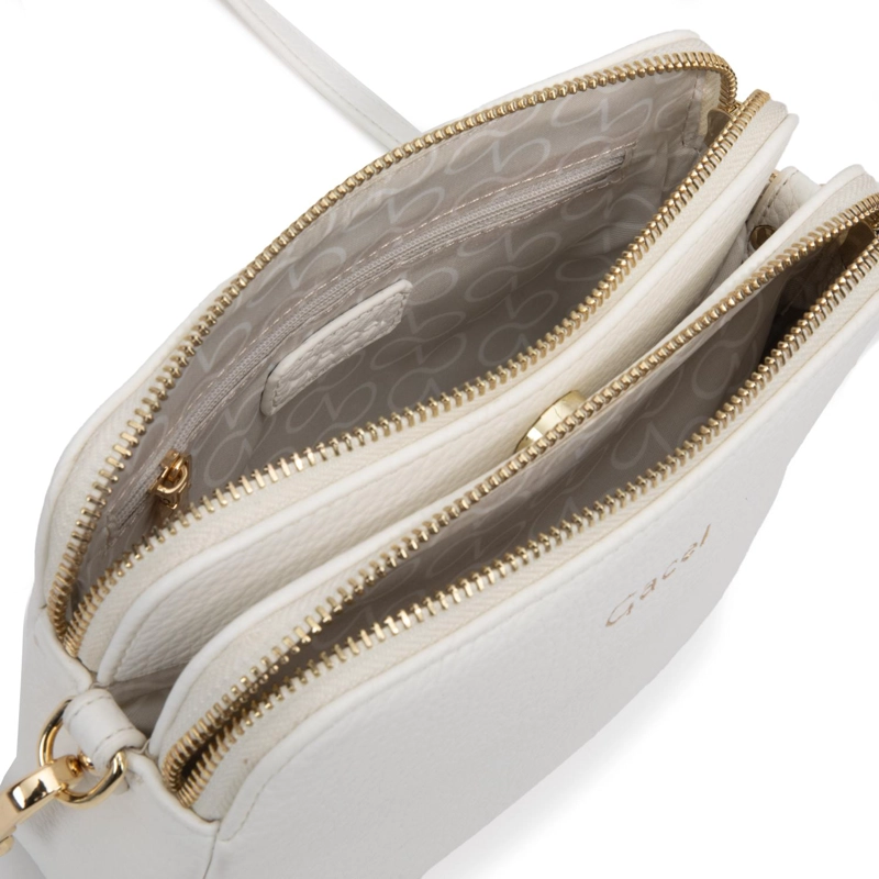 CARTERA MUJER GACEL BLANCO BANDOLERA PEQUEÑA - 5