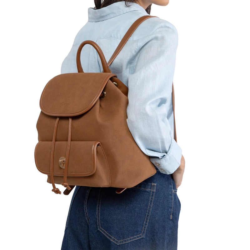 MOCHILA MUJER GACEL TOSTADO PEQUEÑA - 2