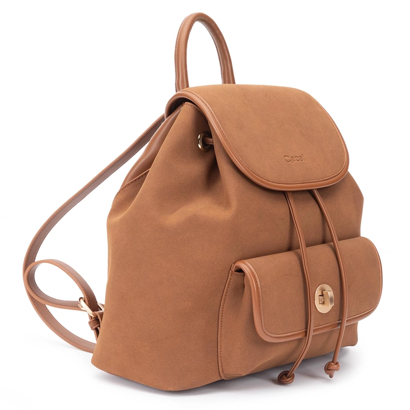 MOCHILA MUJER GACEL TOSTADO PEQUEÑA - 3