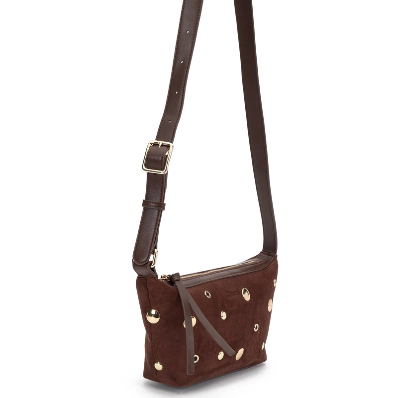 CARTERA MUJER GACEL CHOCOLATE BANDOLERA PEQUEÑA - 3