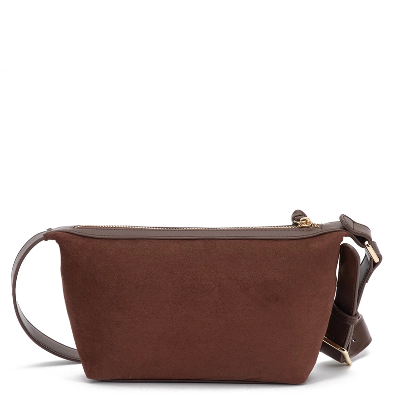 CARTERA MUJER GACEL CHOCOLATE BANDOLERA PEQUEÑA - 4