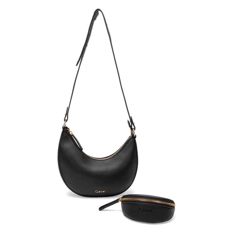 CARTERA MUJER GACEL NEGRO BANDOLERA GRANDE - 1