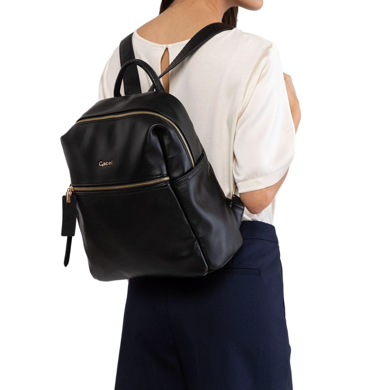 MOCHILA MUJER GACEL NEGRO GRANDE - 2