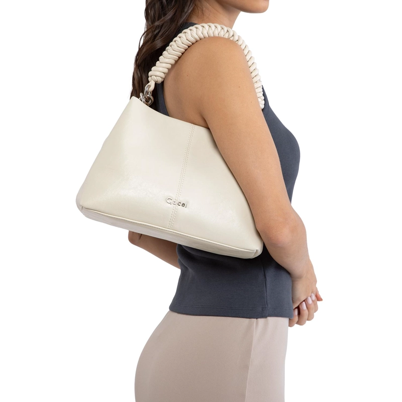 CARTERA MUJER GACEL OFF WHITE BANDOLERA GRANDE - 2
