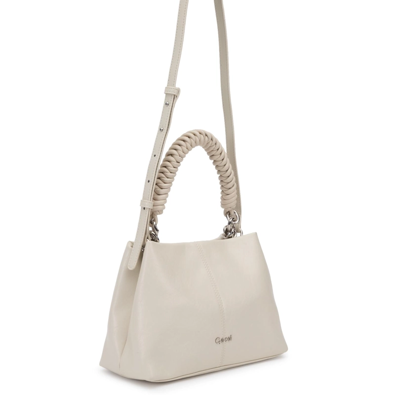 CARTERA MUJER GACEL OFF WHITE BANDOLERA GRANDE - 3