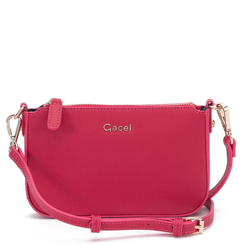 CARTERA MUJER GACEL FUCSIA BANDOLERA PEQUEÑA - 1