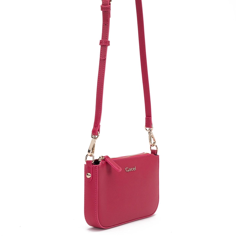 CARTERA MUJER GACEL FUCSIA BANDOLERA PEQUEÑA - 3