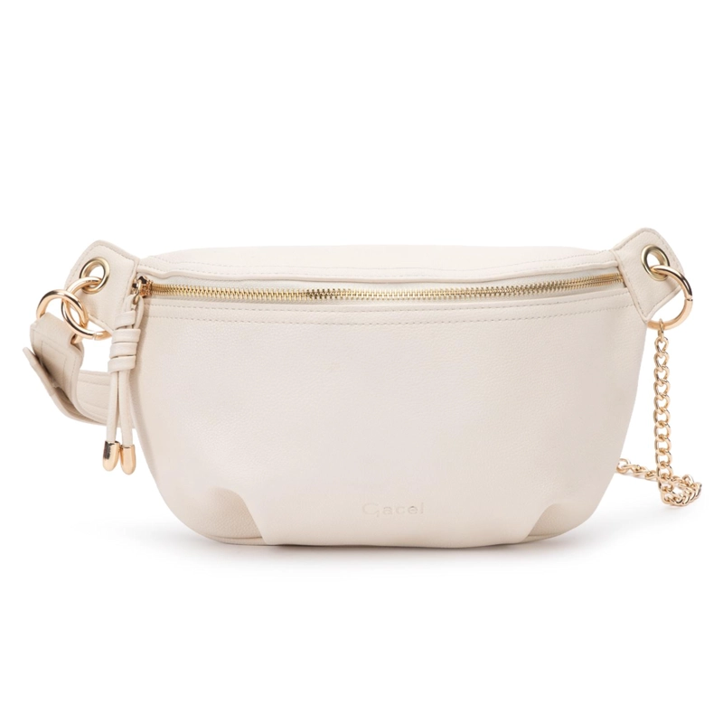 CARTERA MUJER GACEL OFF WHITE BELTBAG - 1