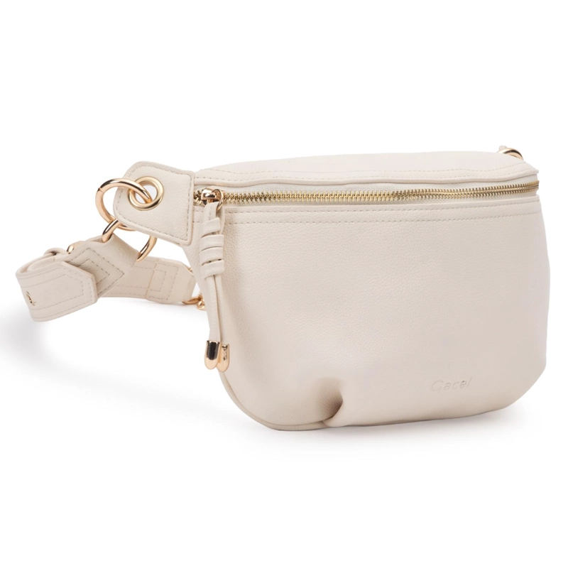 CARTERA MUJER GACEL OFF WHITE BELTBAG - 4