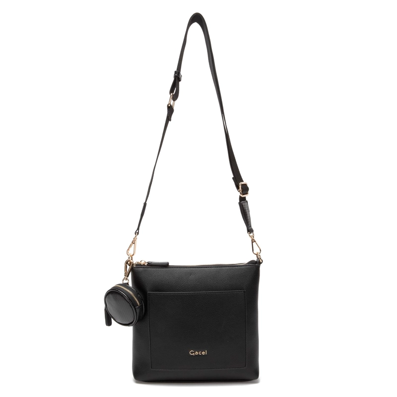 CARTERA MUJER GACEL NEGRO BANDOLERA GRANDE - 1