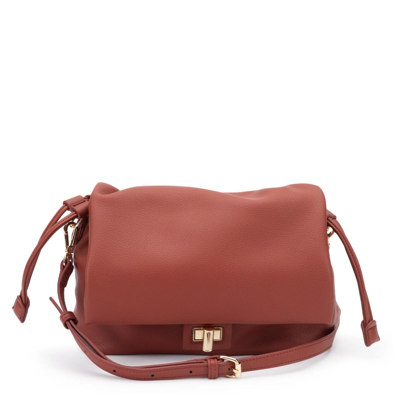 CARTERA MUJER GACEL TERRACOTA BANDOLERA GRANDE - 1
