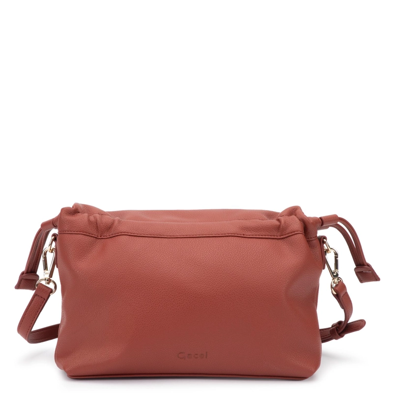 CARTERA MUJER GACEL TERRACOTA BANDOLERA GRANDE - 4