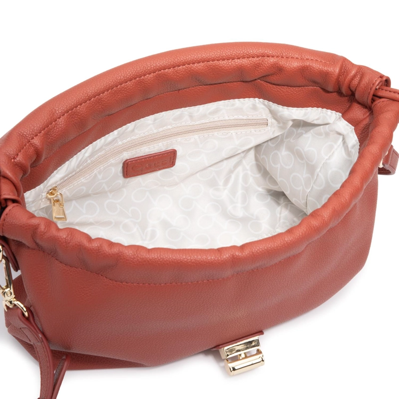 CARTERA MUJER GACEL TERRACOTA BANDOLERA GRANDE - 5