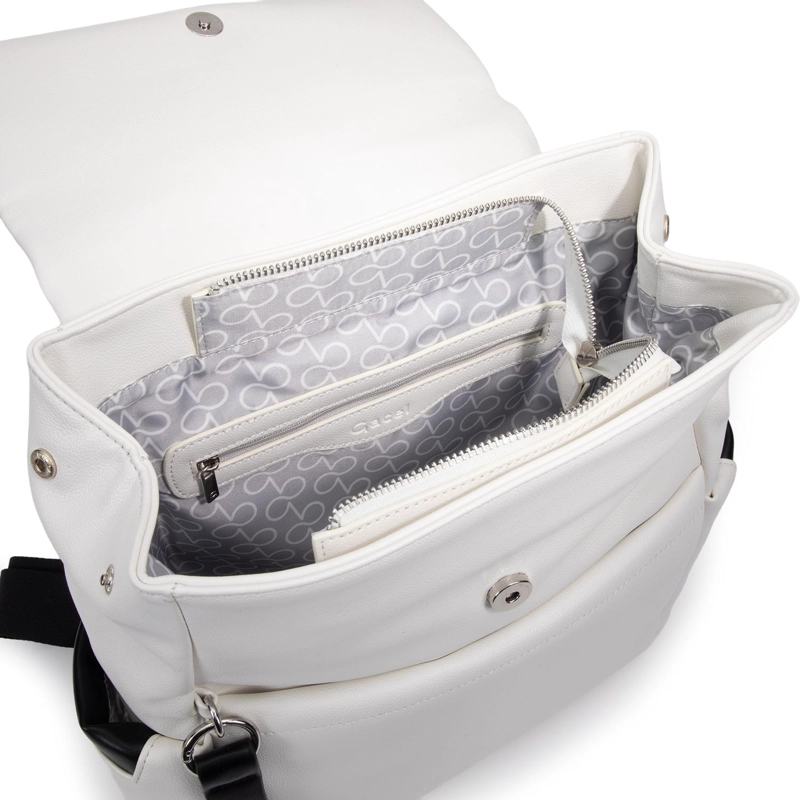 MOCHILA MUJER GACEL BLANCO GRANDE - 5