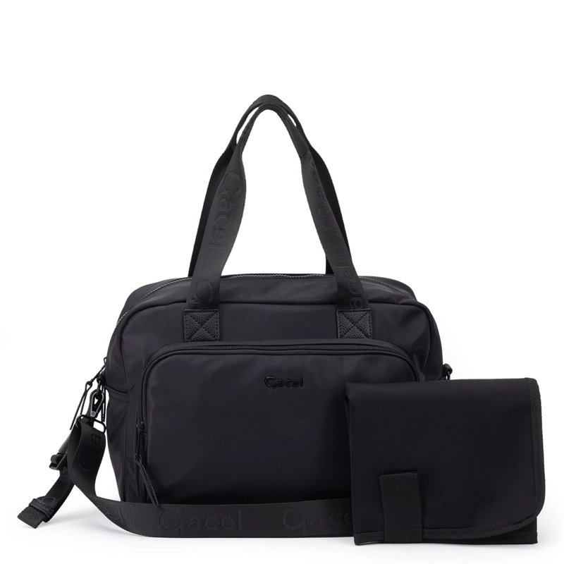 CARTERA MUJER GACEL NEGRO DOS ASAS GRANDE - 1