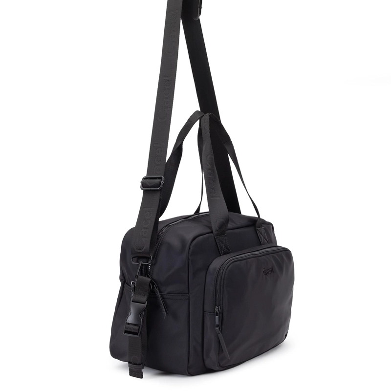 CARTERA MUJER GACEL NEGRO DOS ASAS GRANDE - 3