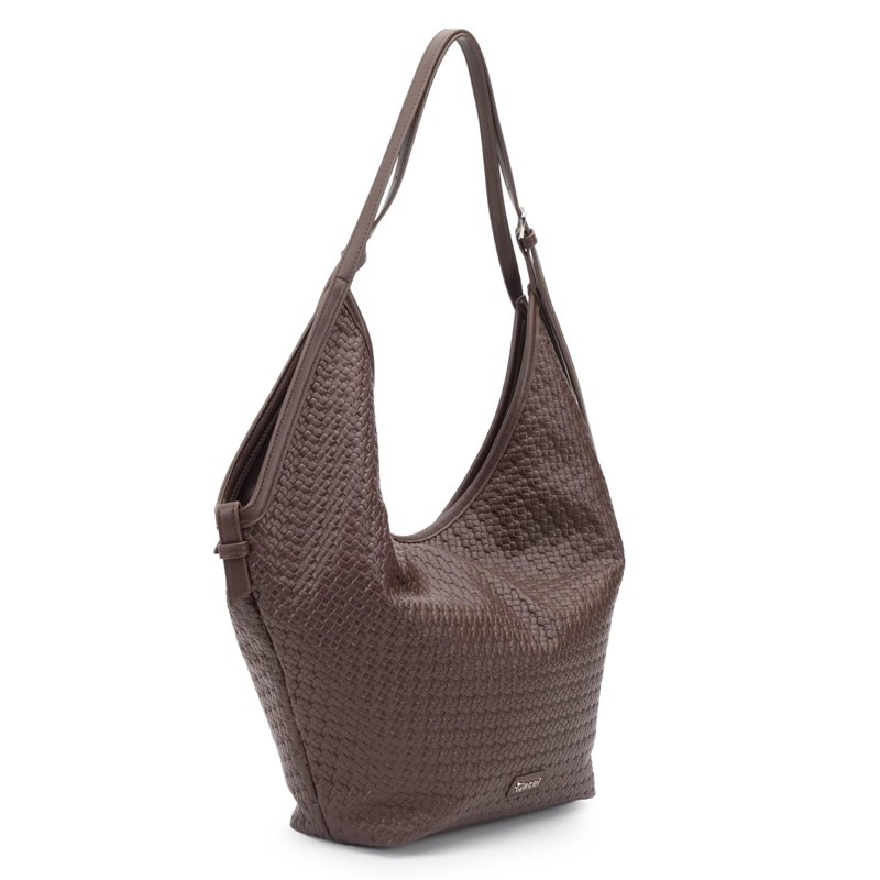 CARTERA MUJER GACEL CHOCOLATE DOS ASAS GRANDE - 4