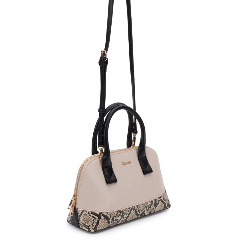 CARTERA MUJER GACEL OFF WHITE DOS ASAS MEDIANA - 3
