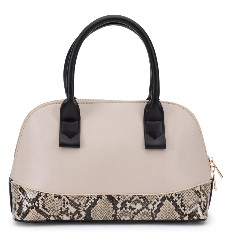 CARTERA MUJER GACEL OFF WHITE DOS ASAS MEDIANA - 4