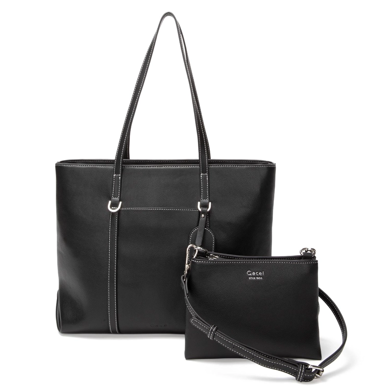 CARTERA MUJER GACEL NEGRO SHOPPING PROMOCIONAL - 1
