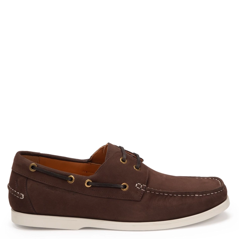 MOCASIN DE CUERO HOMBRE GUANTE CHOCOLATE LLANES - 1