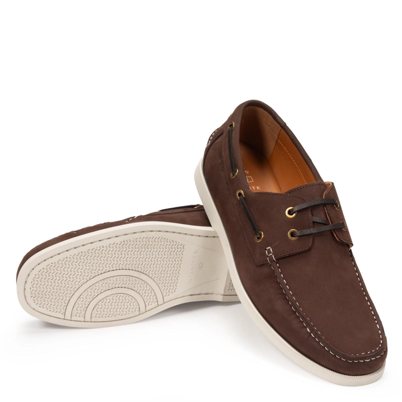 MOCASIN DE CUERO HOMBRE GUANTE CHOCOLATE LLANES - 5