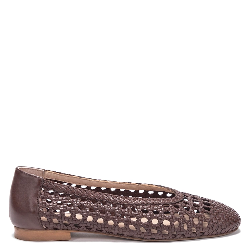 BALLERINA DE CUERO MUJER GACEL CHOCOLATE TERE - 1
