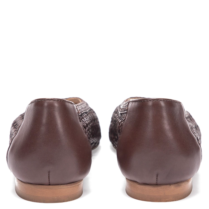 BALLERINA DE CUERO MUJER GACEL CHOCOLATE TERE - 5