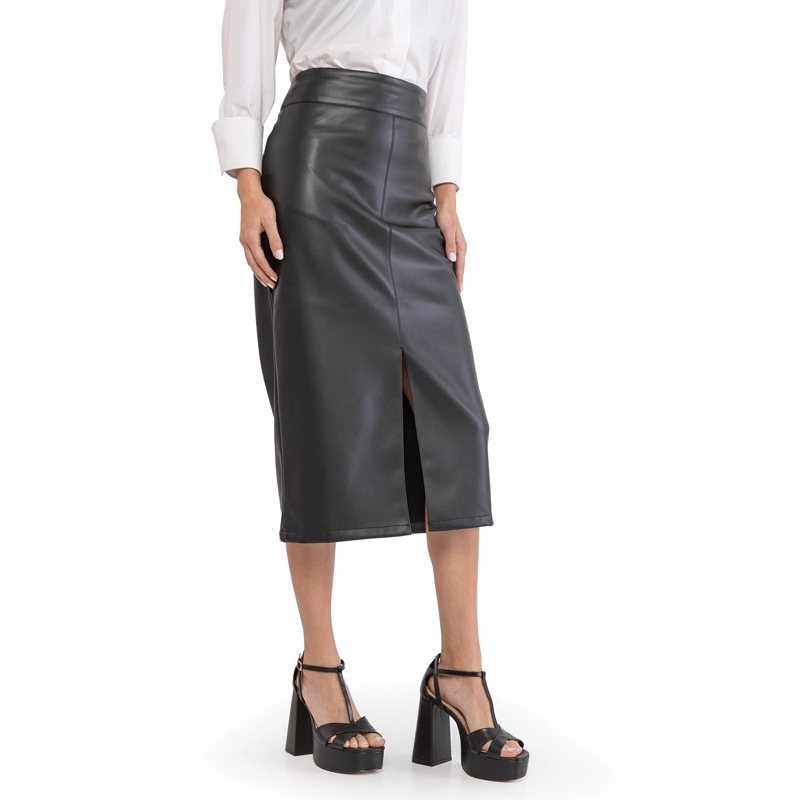 SANDALIA DE CUERO MUJER GACEL NEGRO RUE - 2