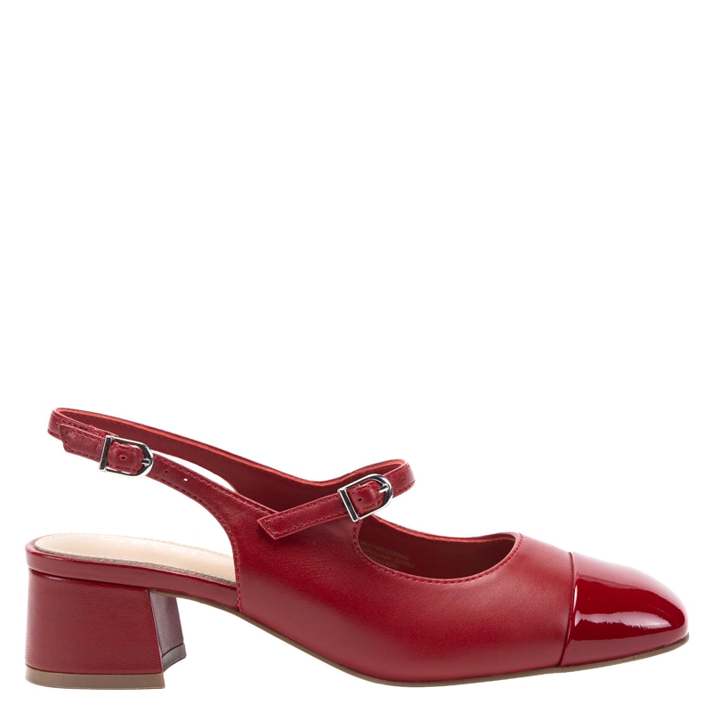 ZAPATO DE CUERO MUJER GACEL ROJO KOKO - 1