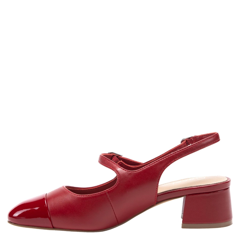 ZAPATO DE CUERO MUJER GACEL ROJO KOKO - 3