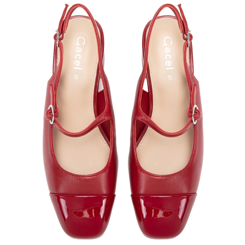 ZAPATO DE CUERO MUJER GACEL ROJO KOKO - 4