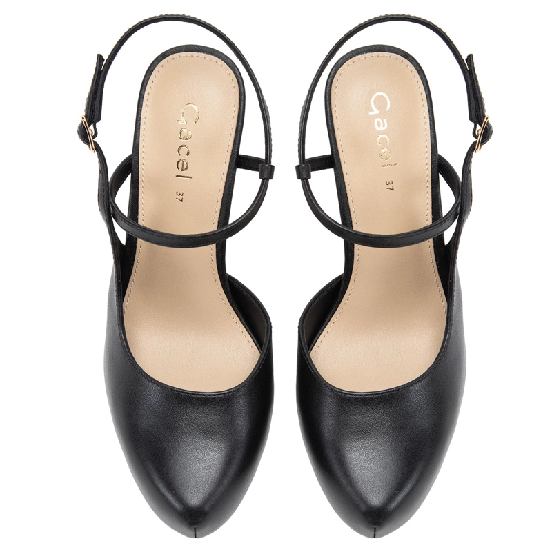 ZAPATO DE CUERO MUJER GACEL NEGRO OLGA - 4
