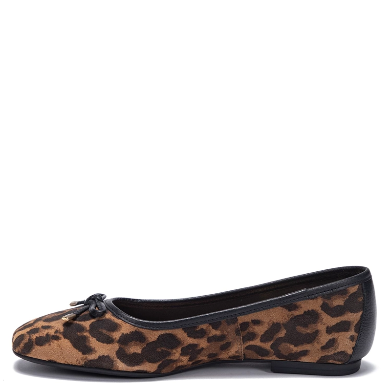 BALLERINA DE CUERO MUJER GACEL LEOPARDO MIKIA - 3