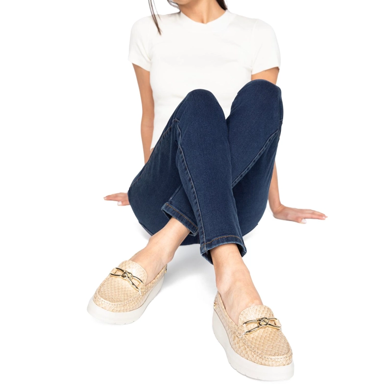 MOCASIN DE CUERO MUJER GACEL NUDE LOCANDA - 2