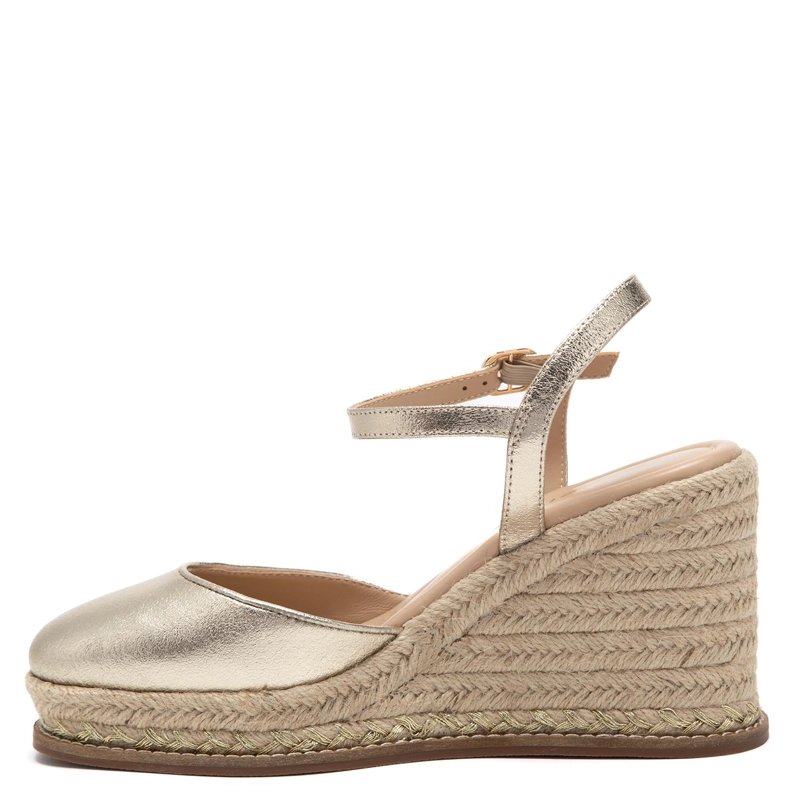 ALPARGATA DE CUERO MUJER GACEL DORADO ADELA - 3