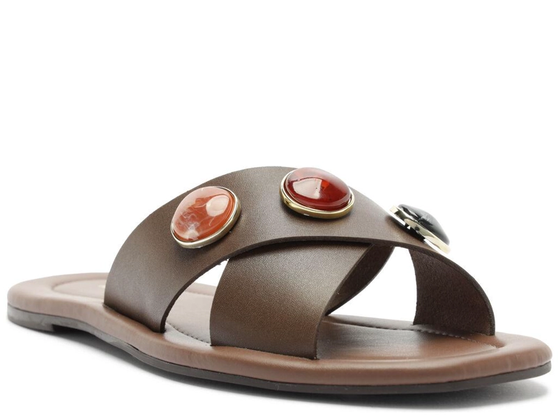 SANDALIA DE CUERO MUJER ANACAPRI MAYA CHOCOLATE - 3