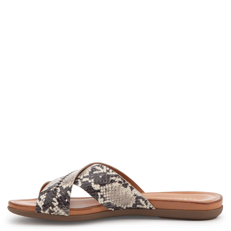 SANDALIA DE CUERO MUJER GACEL ANIMAL PRINT FI - 3